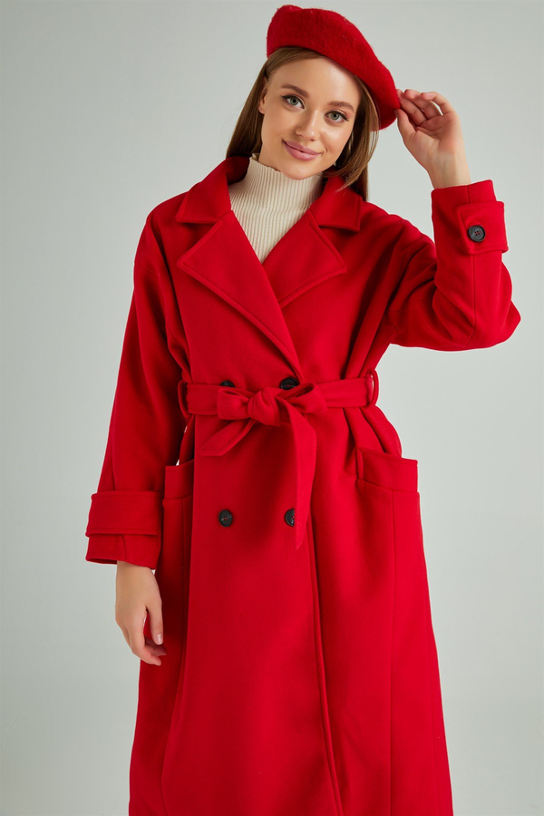 Rouge Manteaux et Vestes