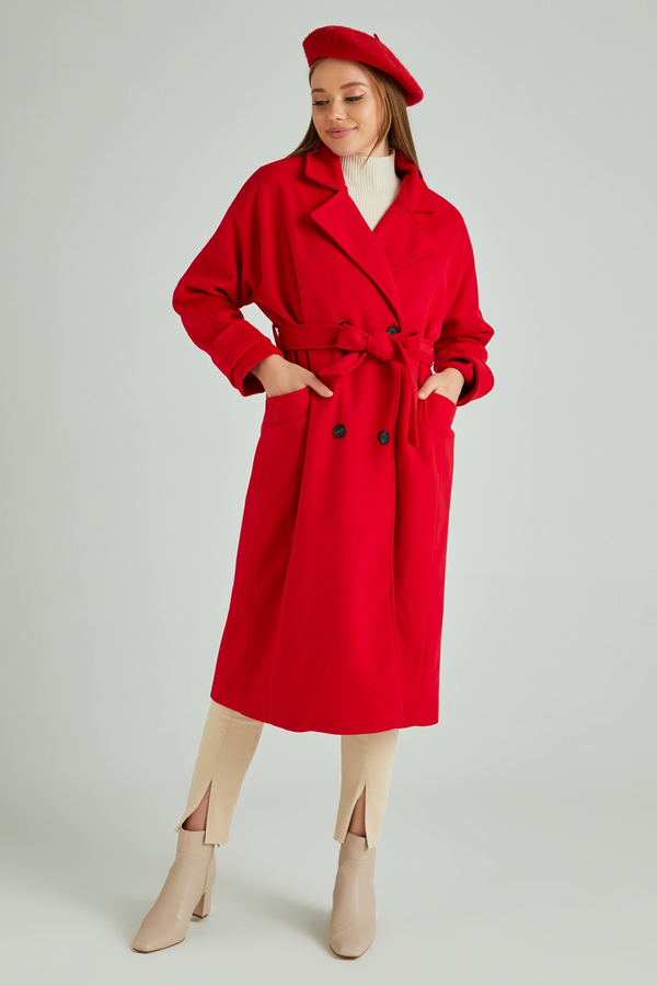 Rouge Manteaux et Vestes