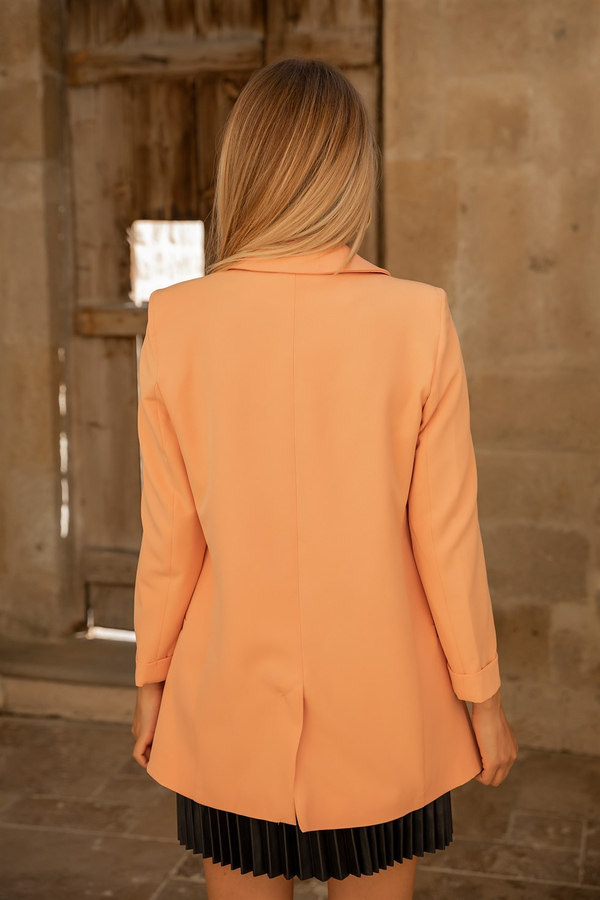 Krep Süs Düğmeli Blazer - SOMON