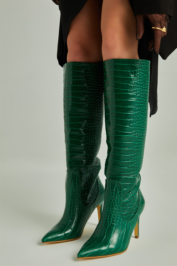 Grün Stiefel