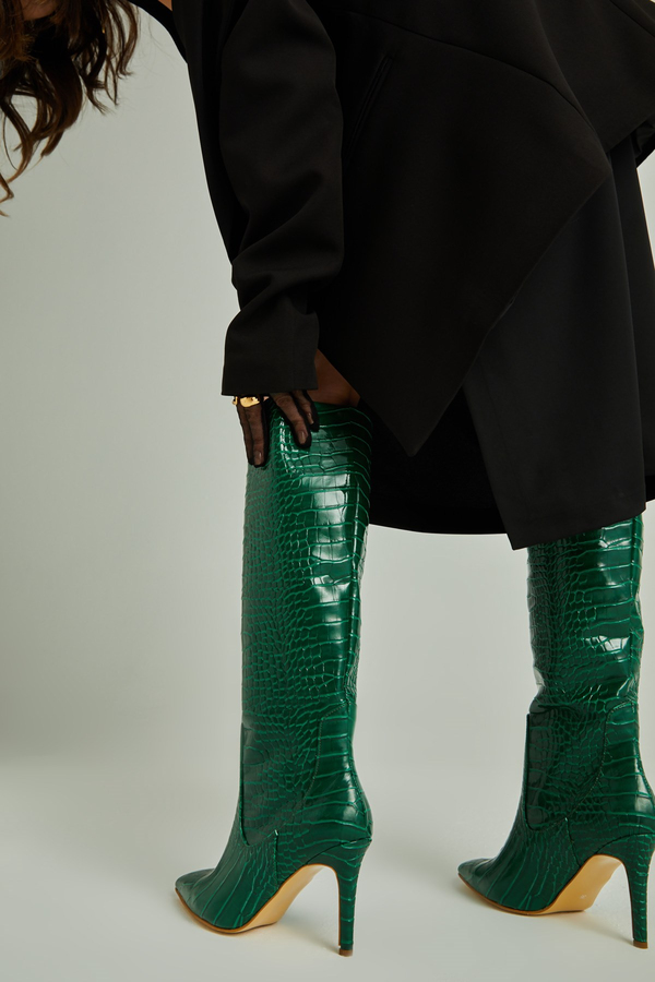 Grün Stiefel