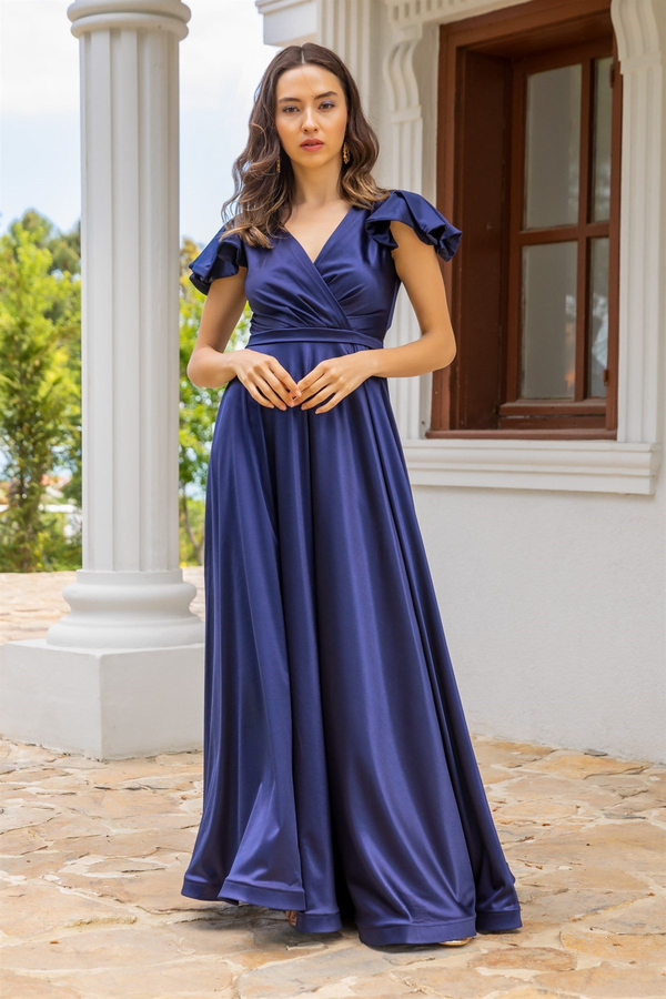 Bleu marine Robes de Soirée