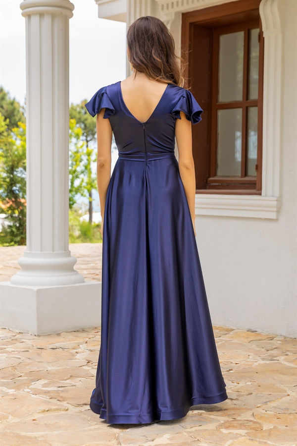 Bleu marine Robes de Soirée