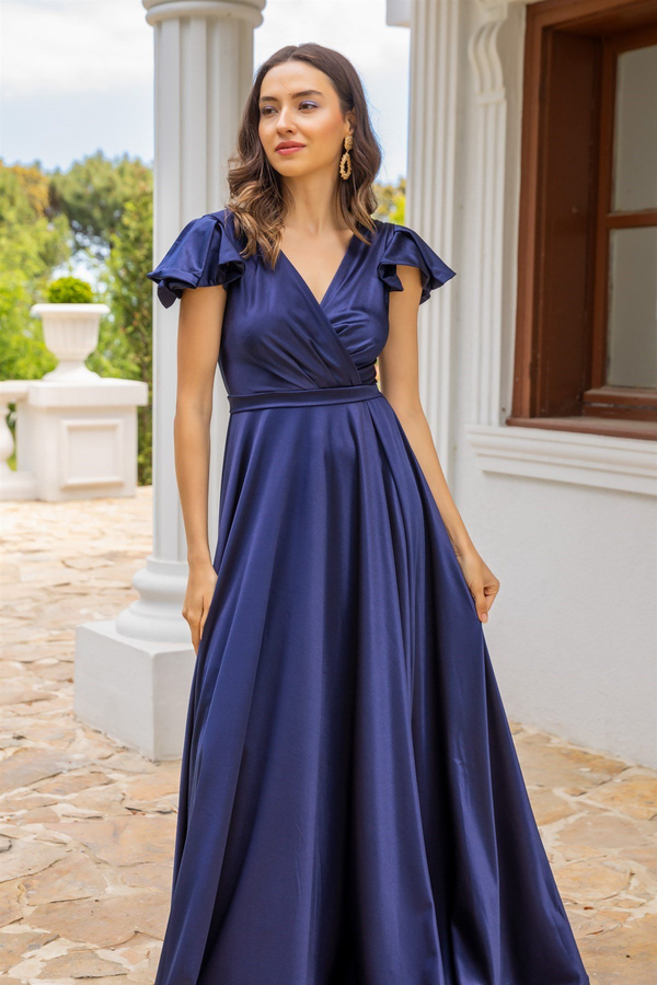 Bleu marine Robes de Soirée