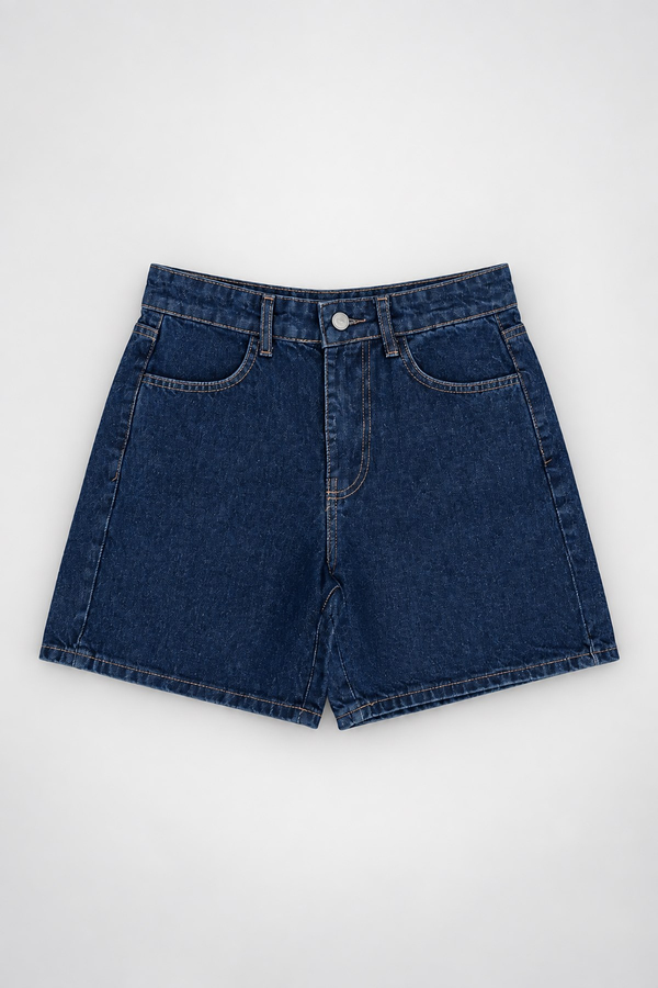 MGZ Denim Şort - LACİVERT