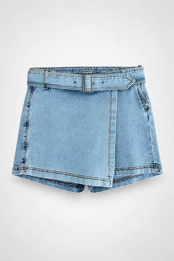 MGZ Denim Şort - MAVİ