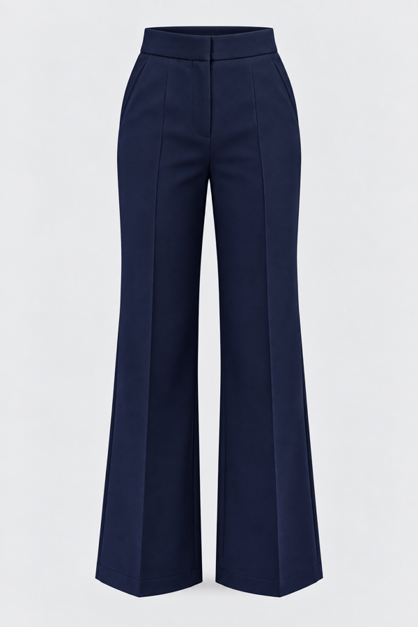 MGZ Düz Kesim Basic Pantolon - LACİVERT