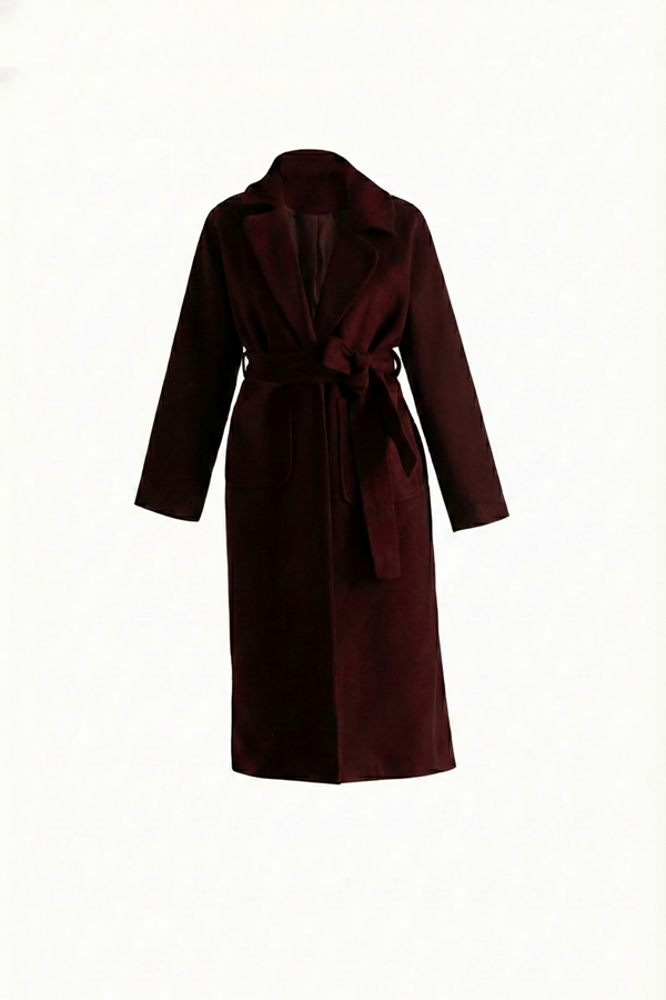 MGZ Uzun Kaşe Kaban - BORDO