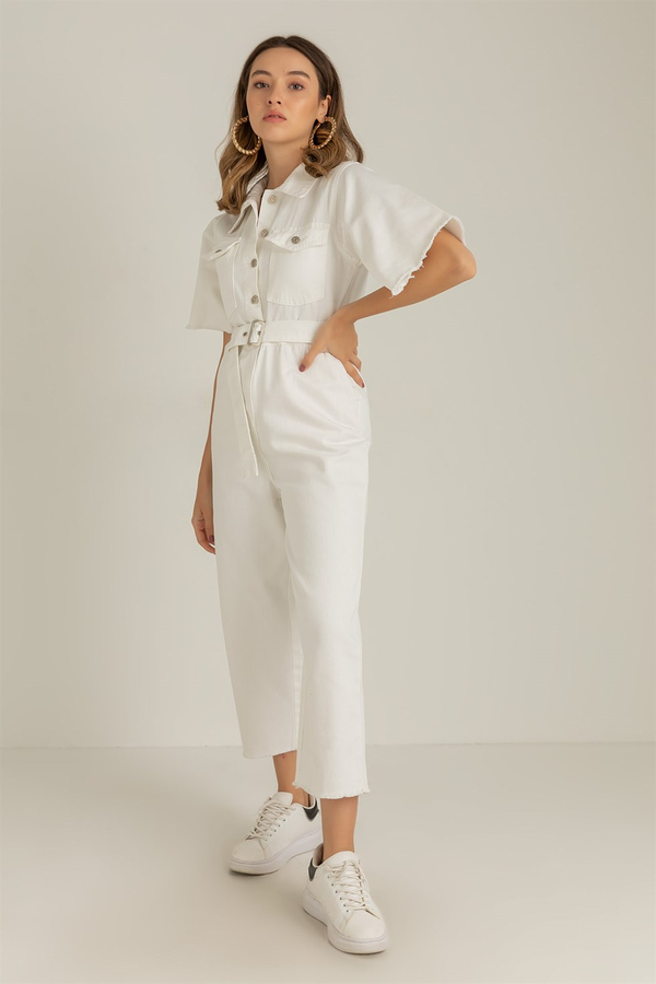 Mom Fit Jean Tulum - BEYAZ