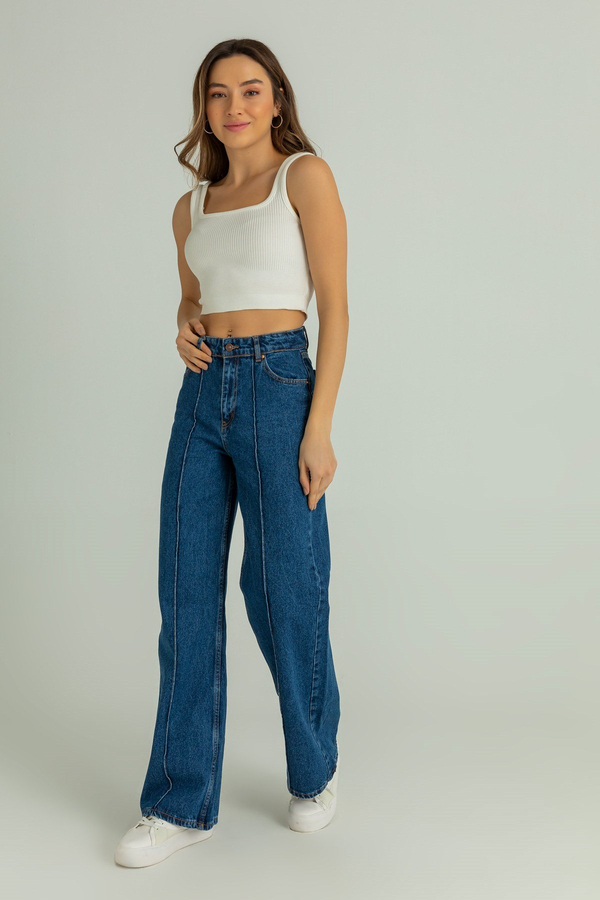 Marine blau Jeanshosen