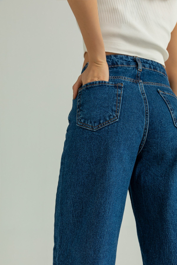 Marine blau Jeanshosen