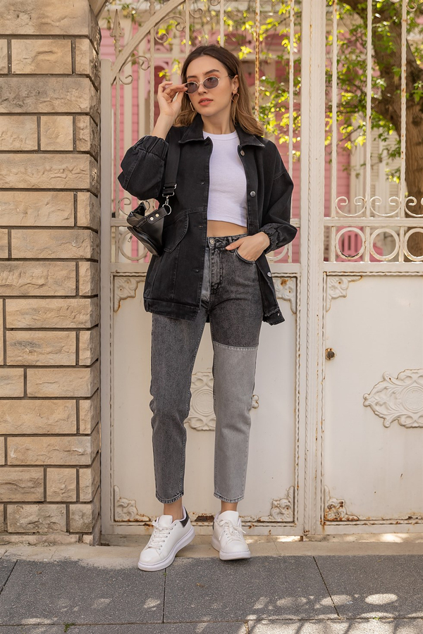 Oversize Kot Ceket - SİYAH