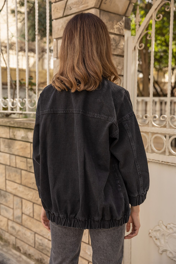 Oversize Kot Ceket - SİYAH