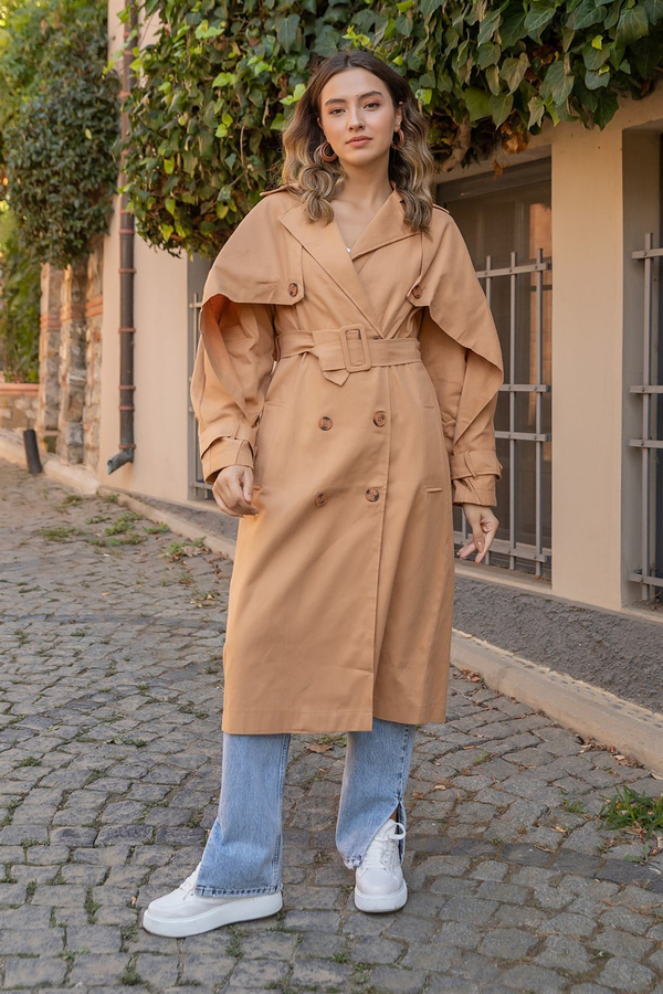 Oversize Trençkot - CAMEL