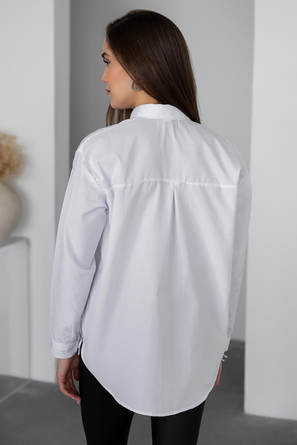 Poplin Basic Gömlek - BEYAZ