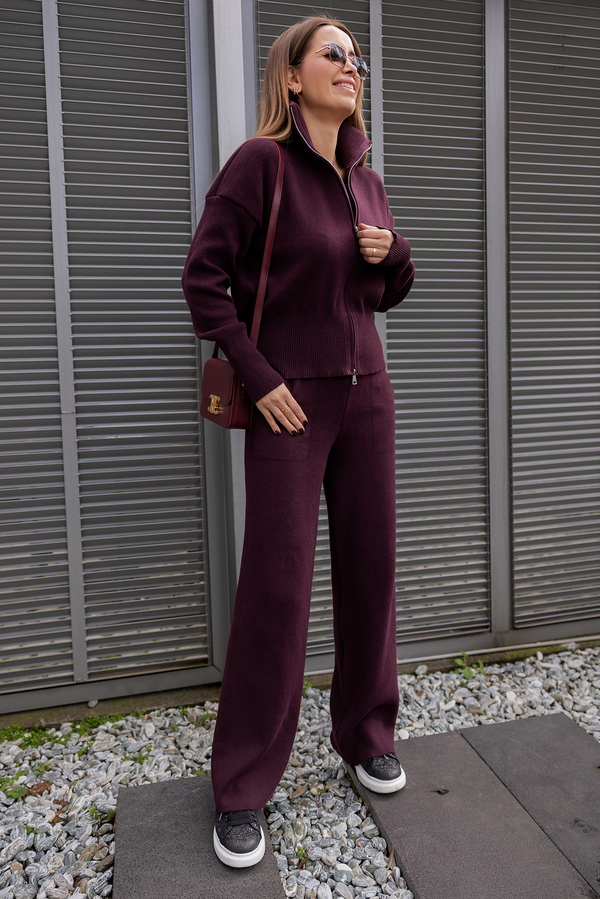 Premium Çift Fermuarlı Takım - BORDO