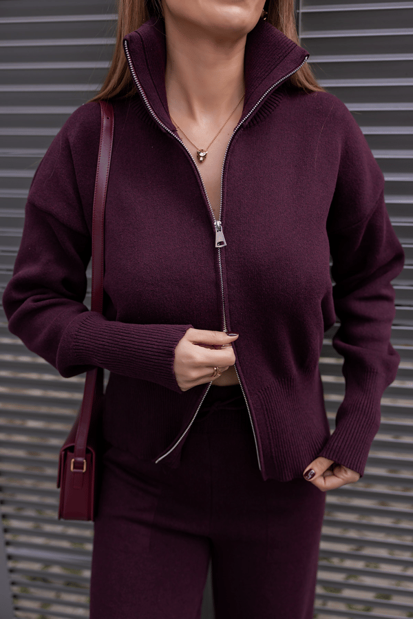Premium Çift Fermuarlı Takım - BORDO