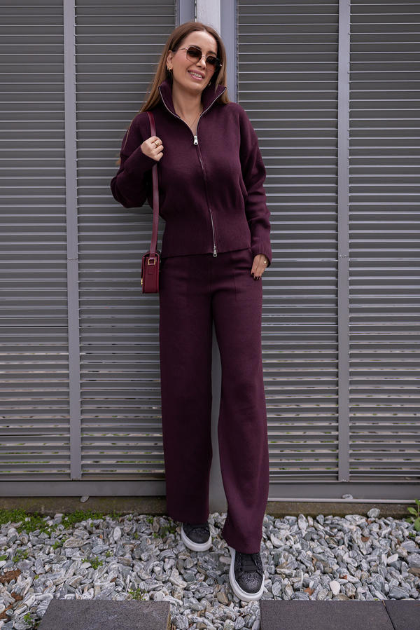 Premium Çift Fermuarlı Takım - BORDO