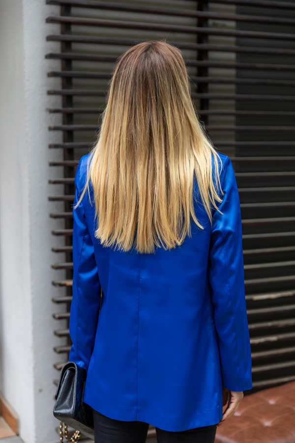 Saten Blazer Ceket - SAKS