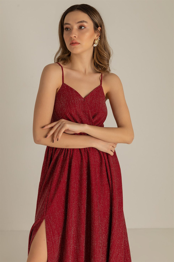 Burgundy Evening Dress
