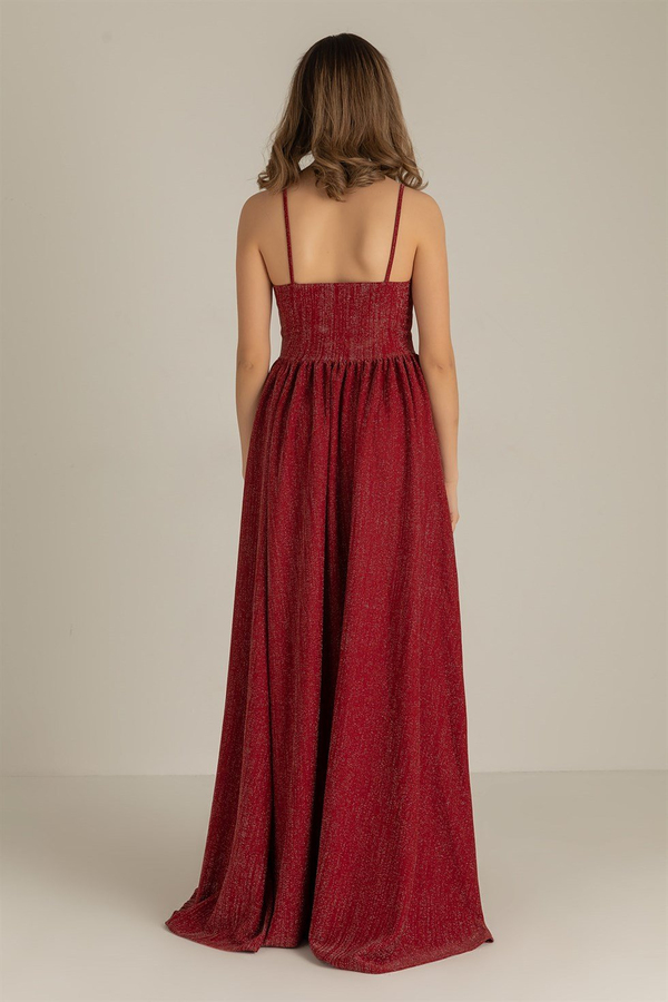 Burgundy Evening Dress