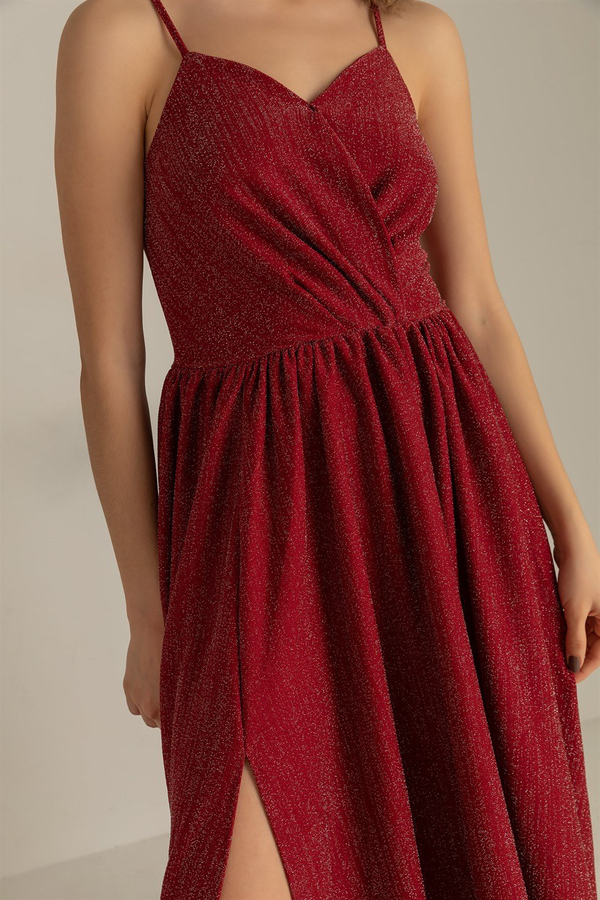 Burgundy Evening Dress