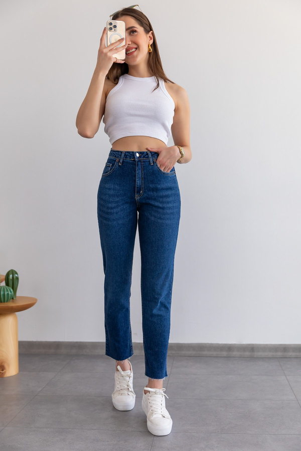 Skinny Denim Pantolon - LACİVERT