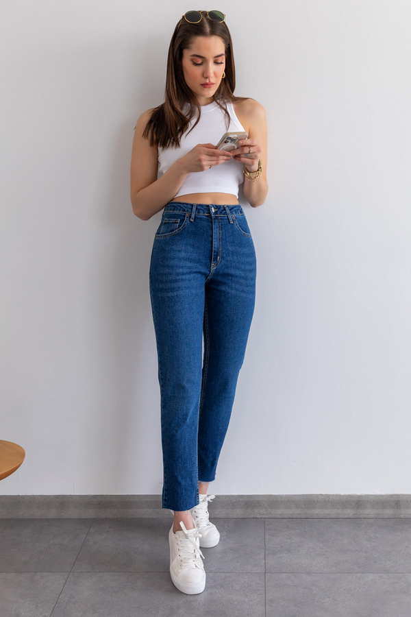Skinny Denim Pantolon - LACİVERT