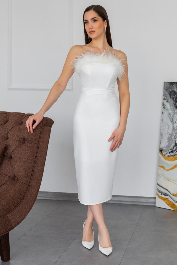 White Evening Dress