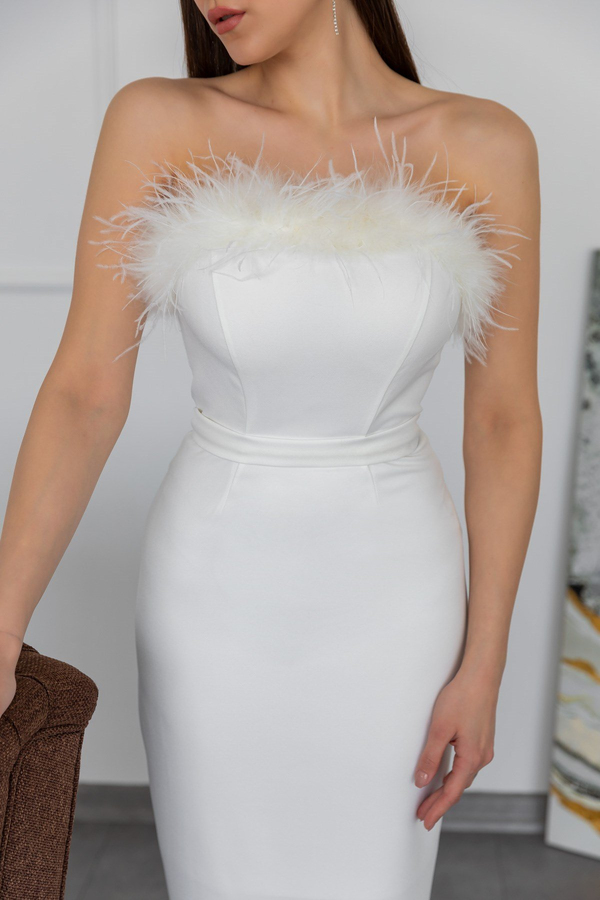 White Evening Dress