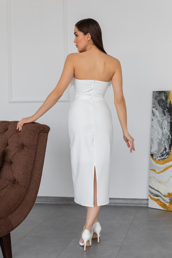 White Evening Dress