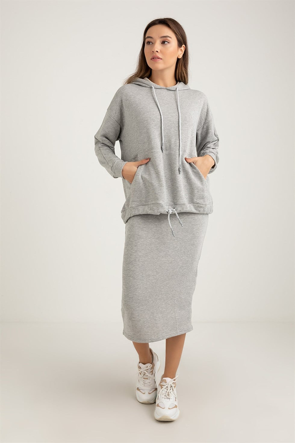 Sweat-Etek Takım - GRİ