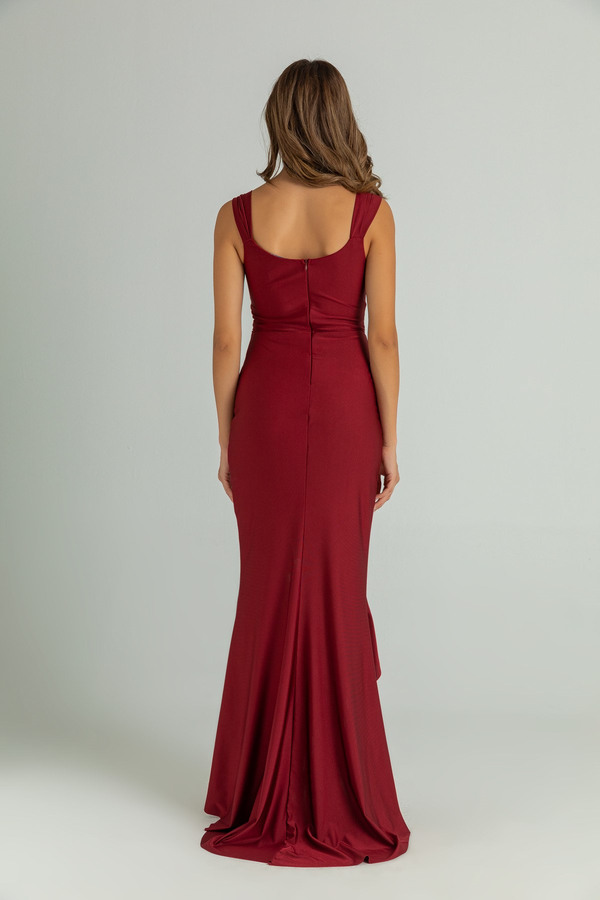 Burgundy Evening Dress