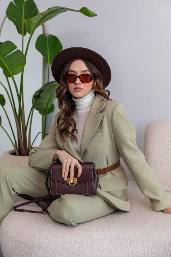 Tasarım Blazer Ceket - HAKİ