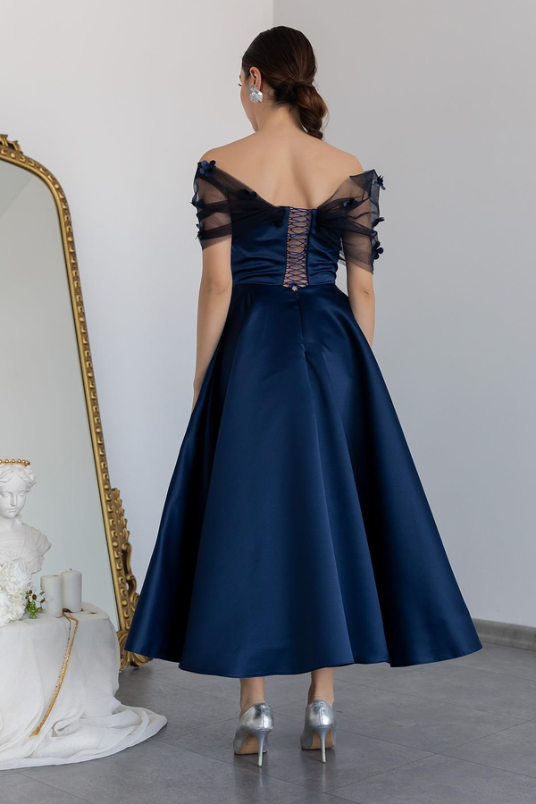 Bleu marine Robes de Soirée