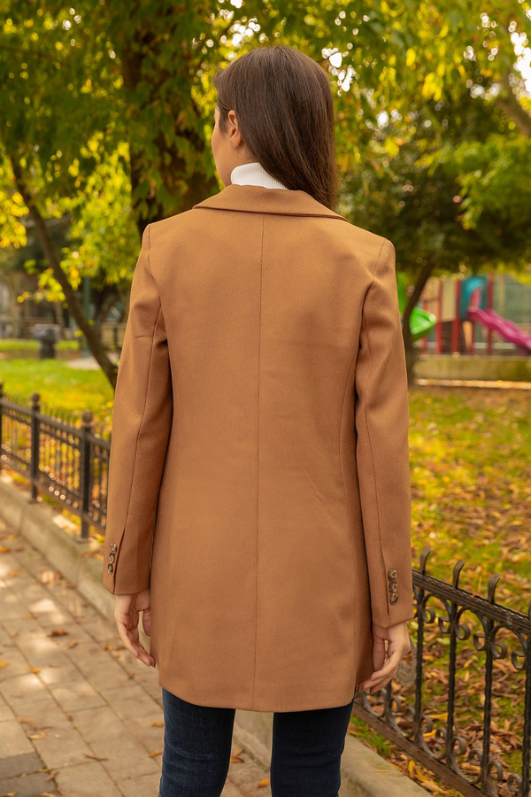 Tek Düğmeli Blazer - CAMEL