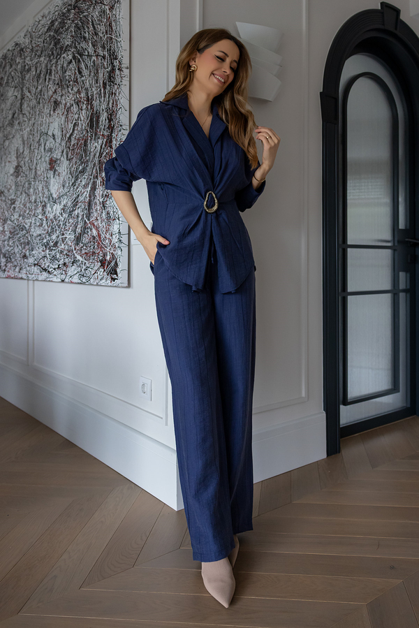 Tensel Kumaş Premium Takım - LACİVERT