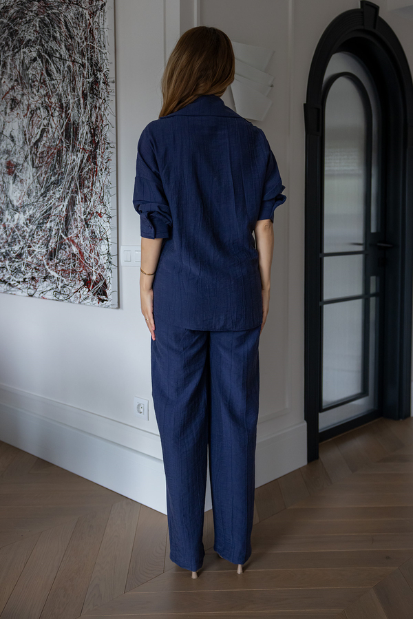 Tensel Kumaş Premium Takım - LACİVERT