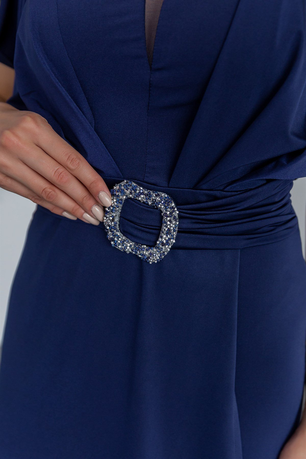 Bleu marine Robes de Soirée
