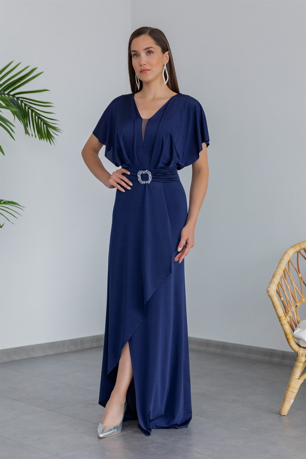 Bleu marine Robes de Soirée