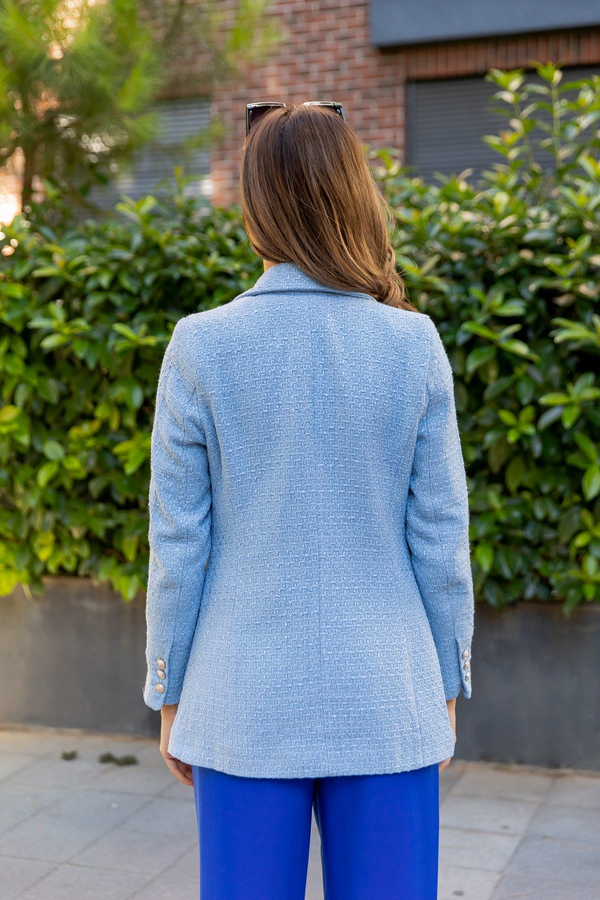 Tüvit Blazer Ceket - MAVİ