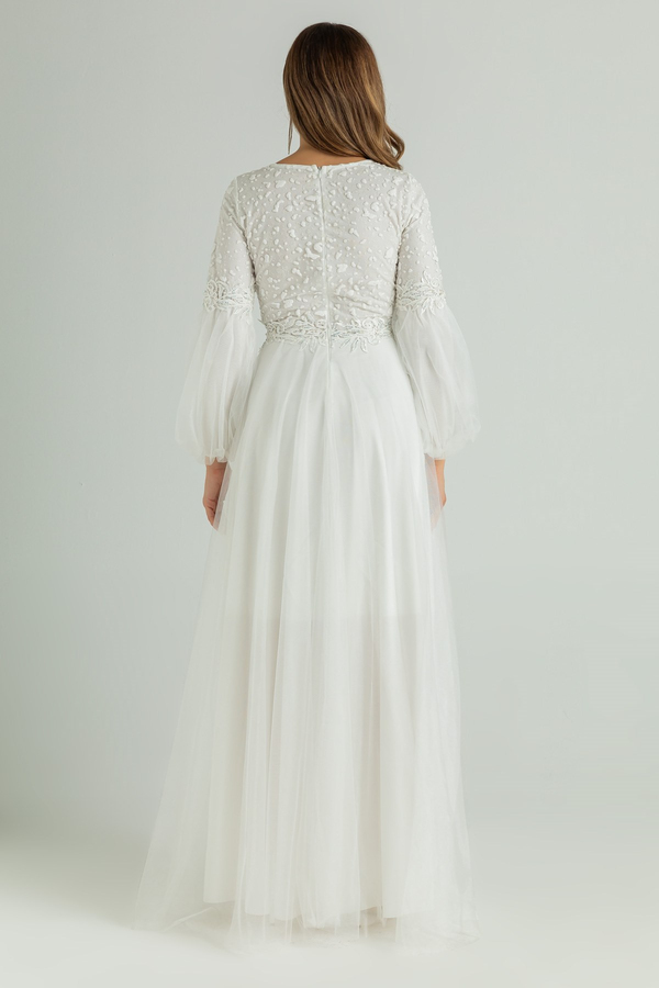 White Evening Dress