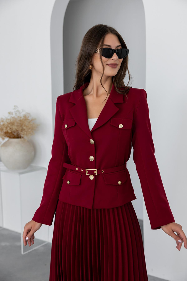 Uzun Etekli Premium Takım - BORDO