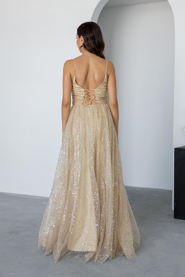 Gold Evening Dress