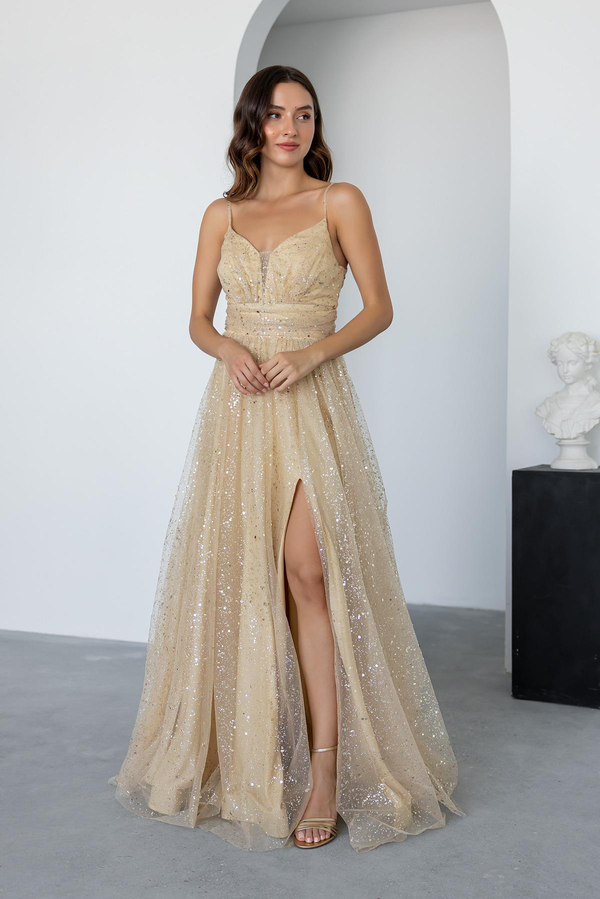 Gold Evening Dress