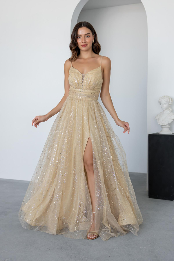 Gold Evening Dress