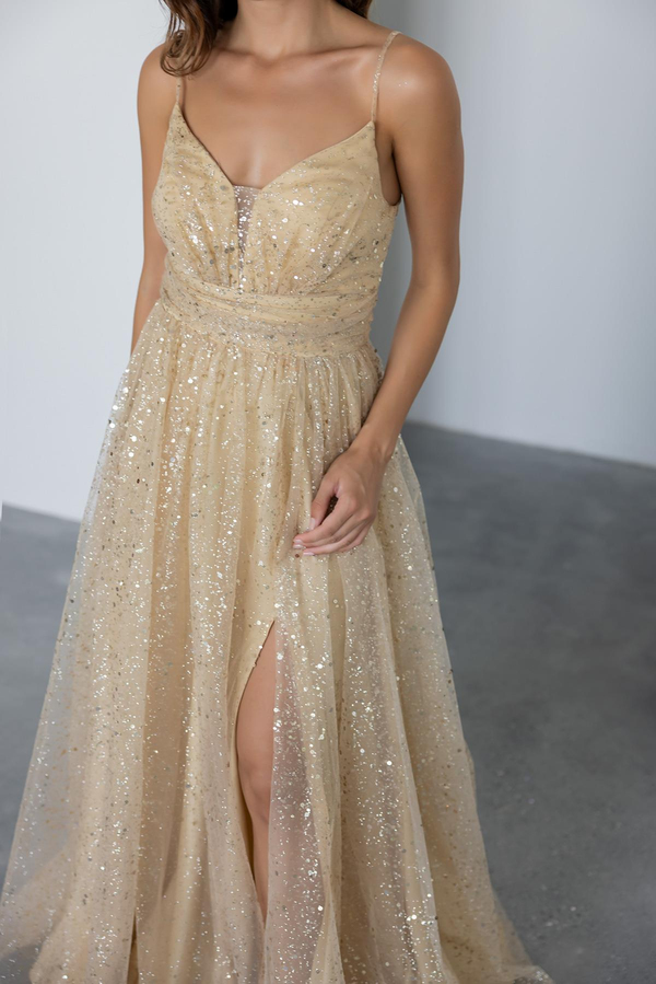 Gold Evening Dress