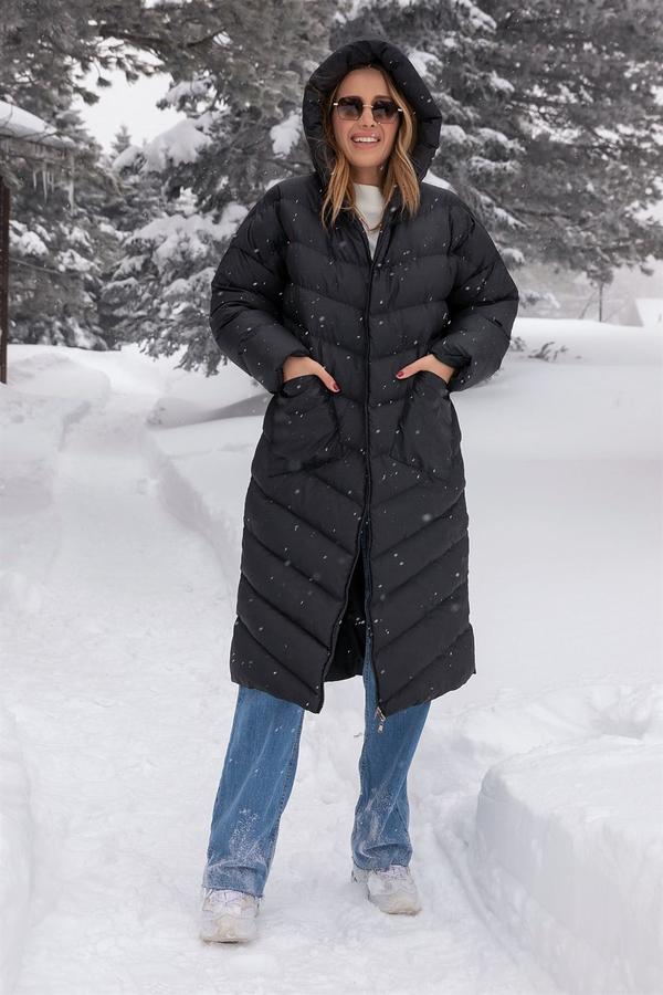 Noir Manteaux et Vestes
