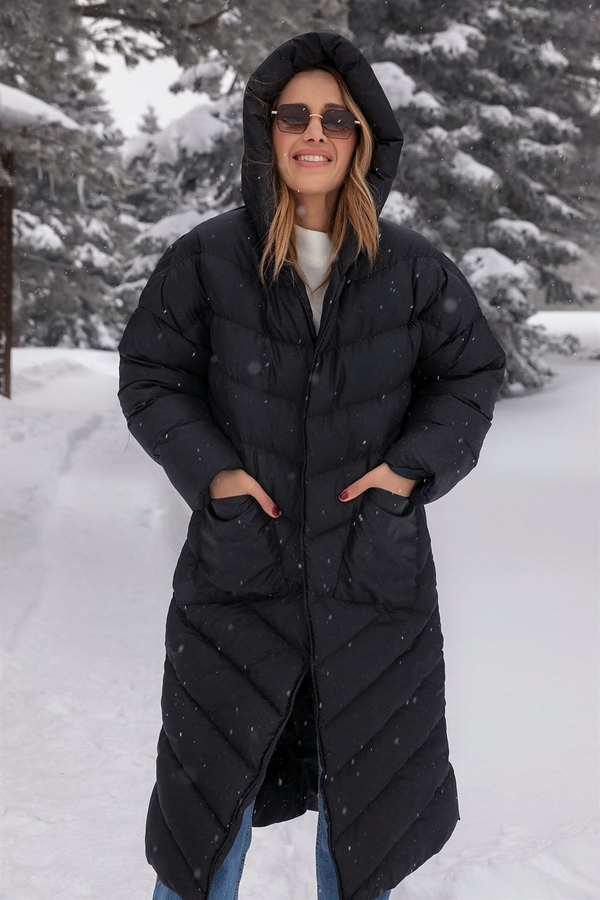 Noir Manteaux et Vestes