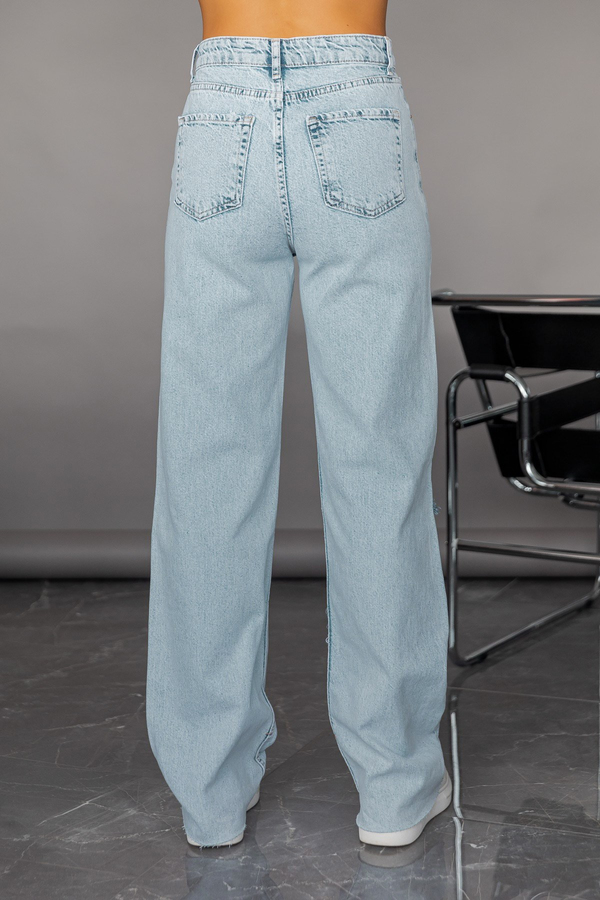 Blau Jeanshosen